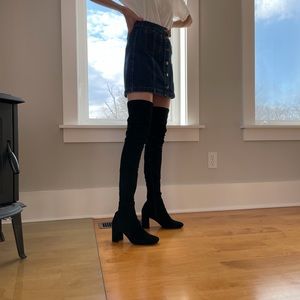 Jeffrey Campbell Cinega Black Suede Boots